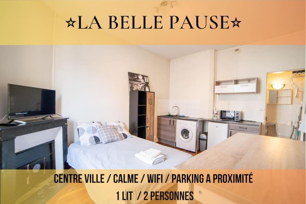 La Belle Pause - Studio Auxerre Proche Parking Dış mekan fotoğraf